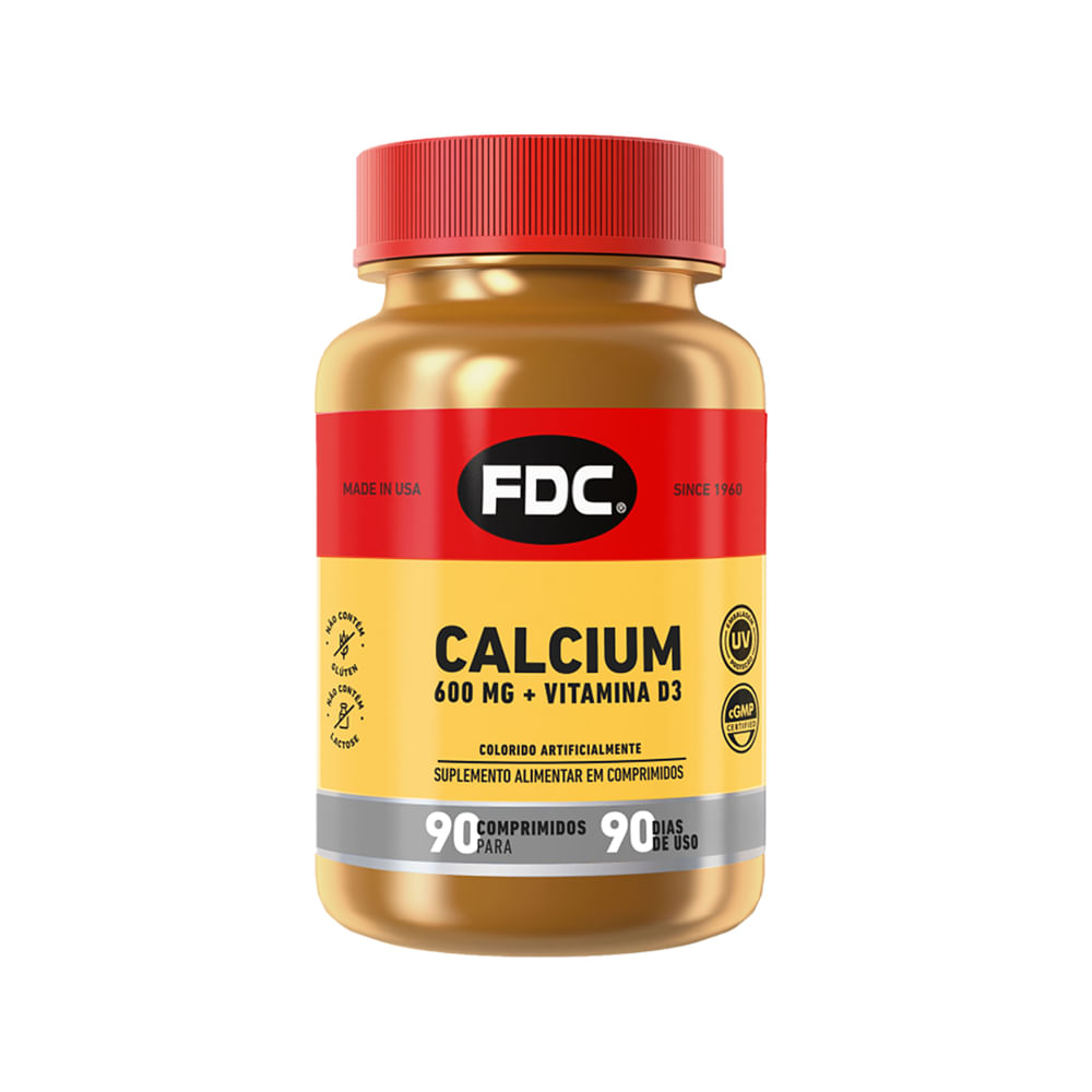 Encontraproduto.com.br - Calcium 600mg + Vitamina D Com 90 Comprimidos Fdc