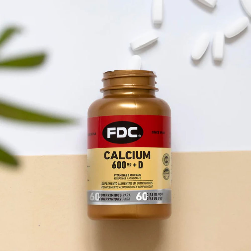 Encontraproduto.com.br - Calcium 600mg + Vitamina D Com 90 Comprimidos Fdc