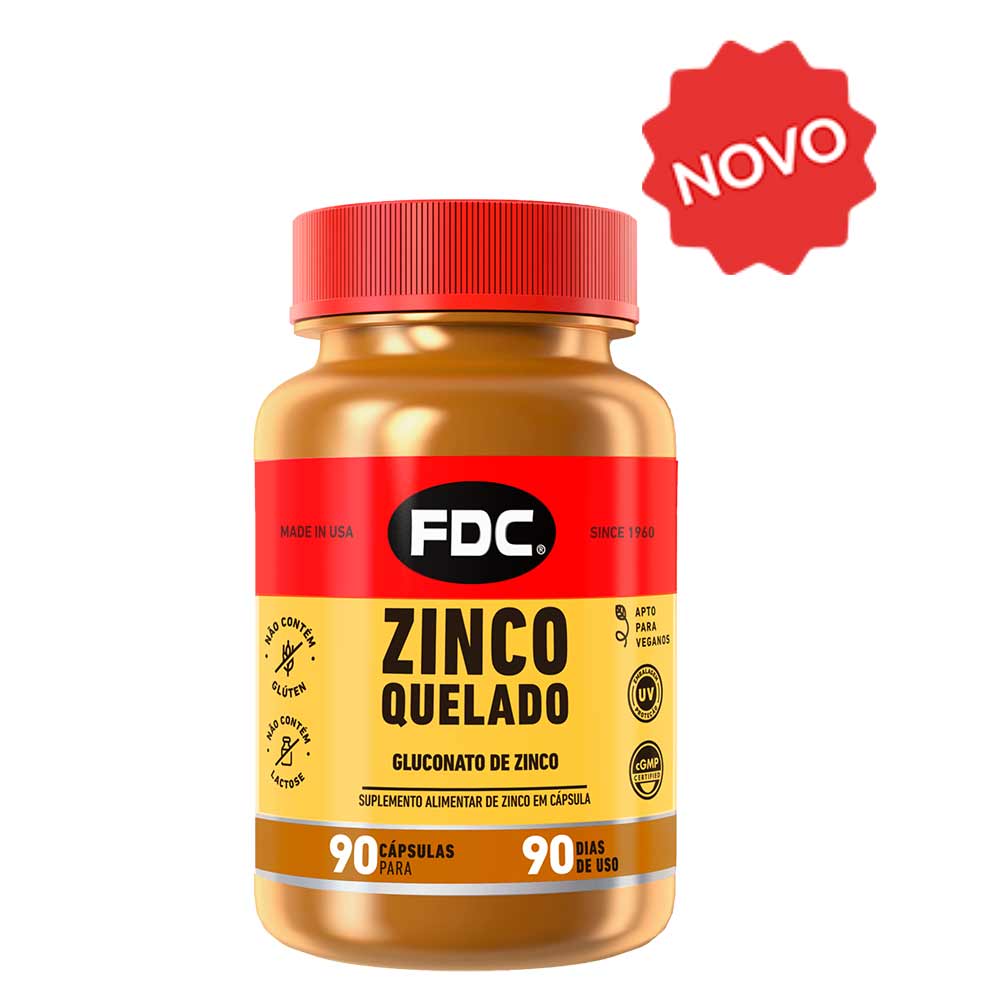 Encontraproduto.com.br - Zinco Quelado Vegano Com 90 Comprimidos Fdc