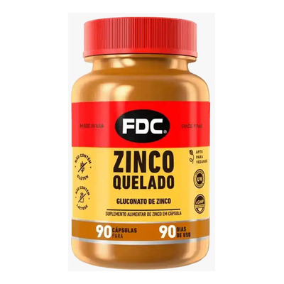 Encontraproduto.com.br - Zinco Quelado Vegano Com 90 Comprimidos Fdc