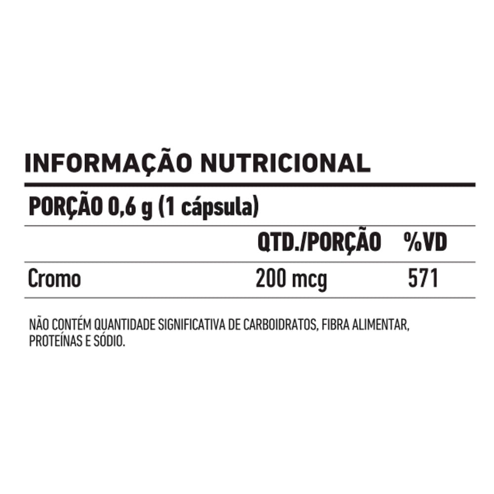 Encontraproduto.com.br - Suplemento Alimentar FDC Picolinato de Cromo 200mcg 60 Cápsulas