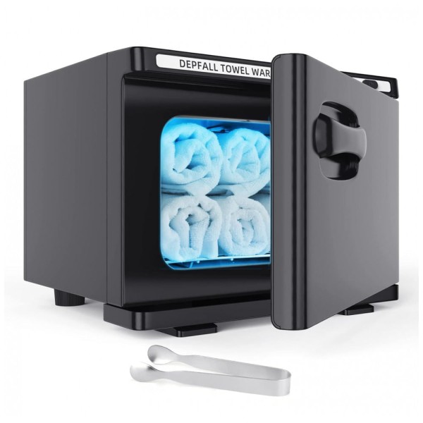 Encontraproduto.com.br - Aquecedor de Toalha Elétrico para Barbearia 8L, 110V, DEPFALL, Preto