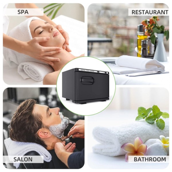 Encontraproduto.com.br - Aquecedor de Toalha Elétrico para Barbearia 8L, 110V, DEPFALL, Preto