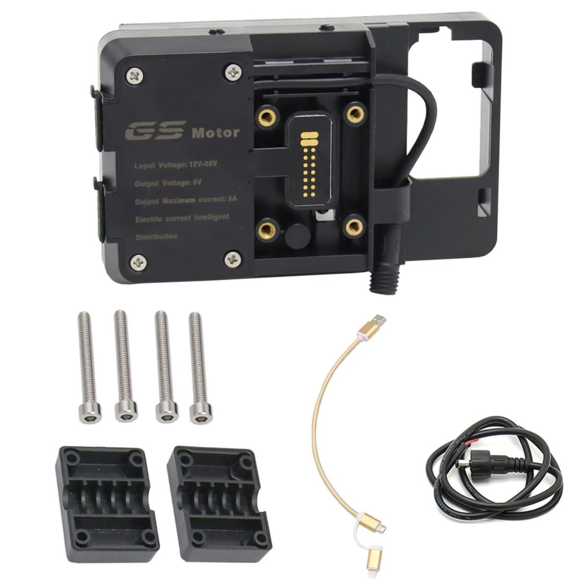 Acessórios de Suporte de Navegação para Celular com Carregador USB para BMW R1200GS LC & Adventure S1000XR