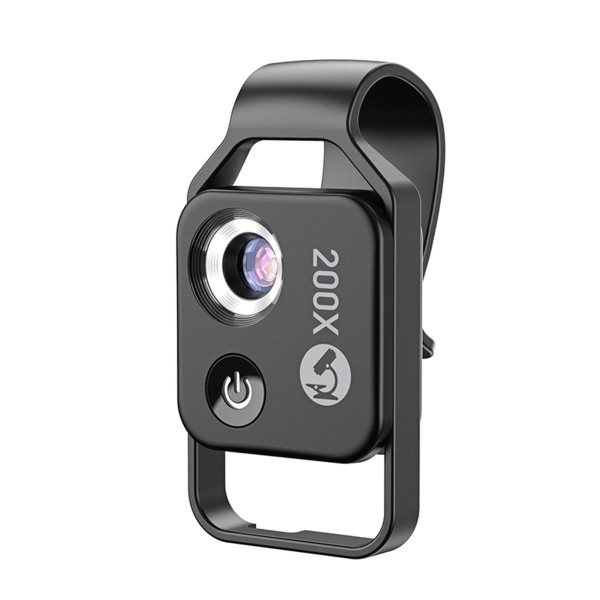 Encontraproduto.com.br - Lente de Microscópio Profissional APEXEL MS002 200X com Clip Universal para Celular