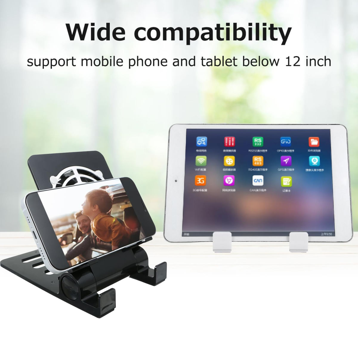 Suporte de Resfriamento para Celular e Tablet Dobrável com Ventilador