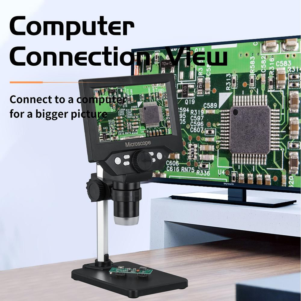 Microscópio Eletrônico Digital com Display LCD de 5,5 polegadas e 10 Megapixels