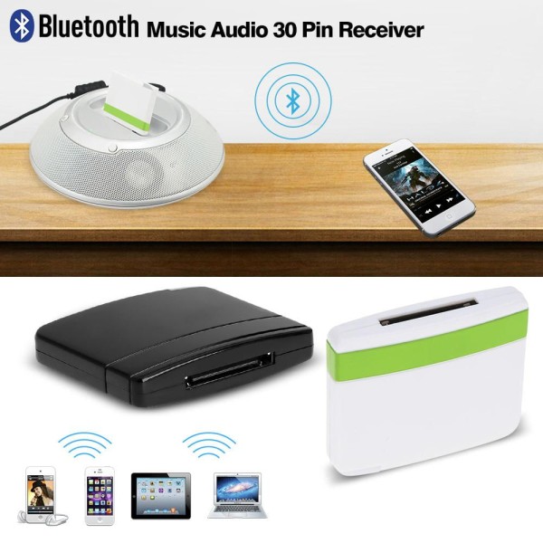 Encontraproduto.com.br - Adaptador receptor de áudio Bluetooth para Dock do iPod/iPhone