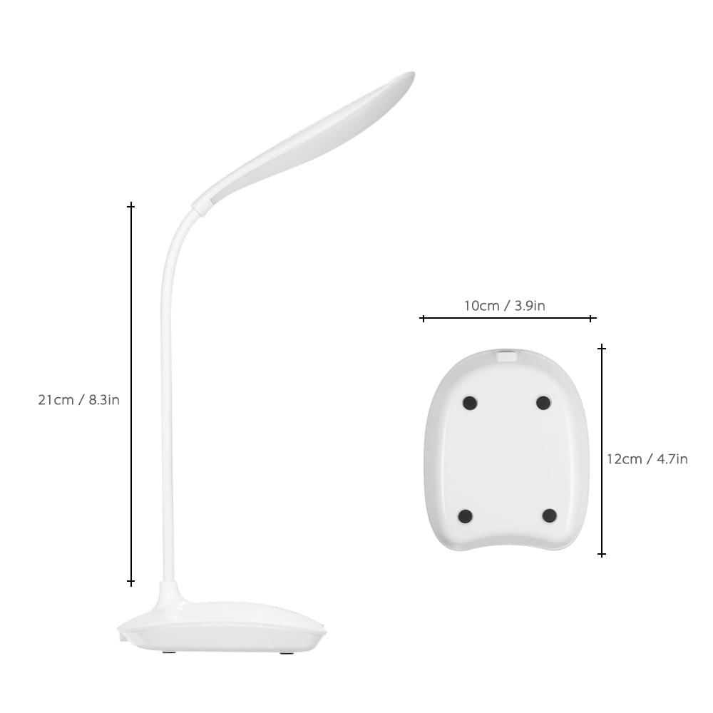 Lâmpada de Mesa LED Dimmable com Controle Touch USB