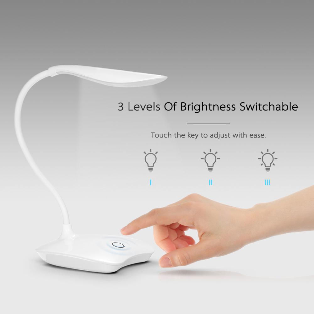 Encontraproduto.com.br - Lâmpada de Mesa LED Dimmable com Controle Touch USB