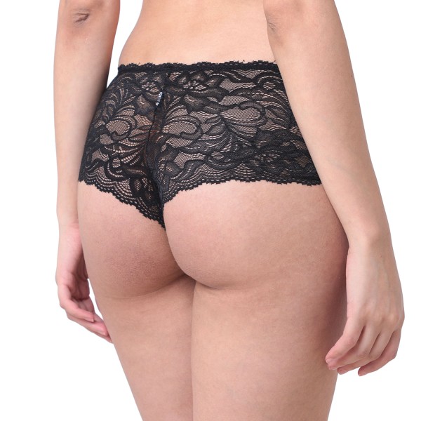 Encontraproduto.com.br - Calcinha Caleçon Lutestil Preto