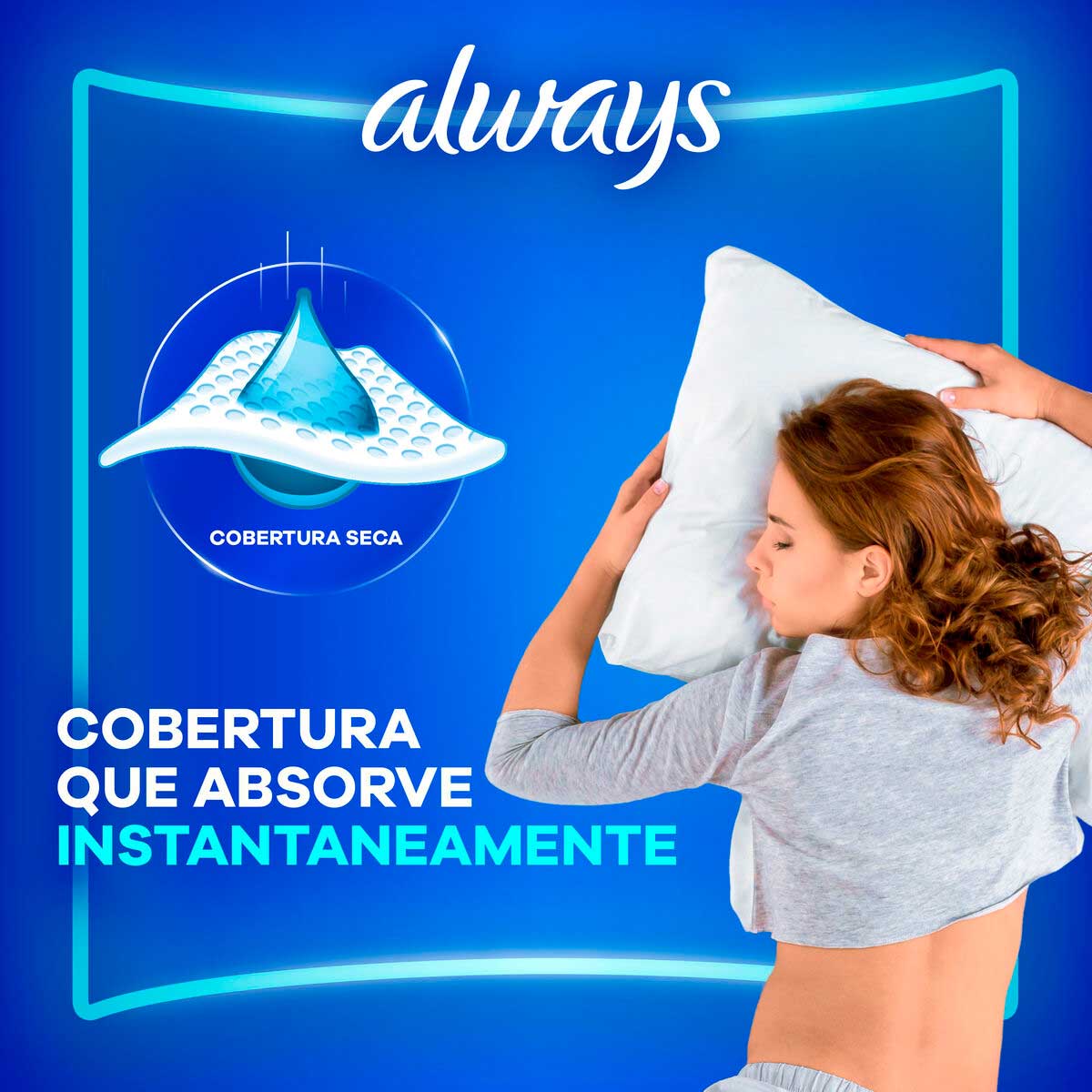 Encontraproduto.com.br - Absorvente Always Noturno Ultrafino G Seca com Abas 8 Unidades