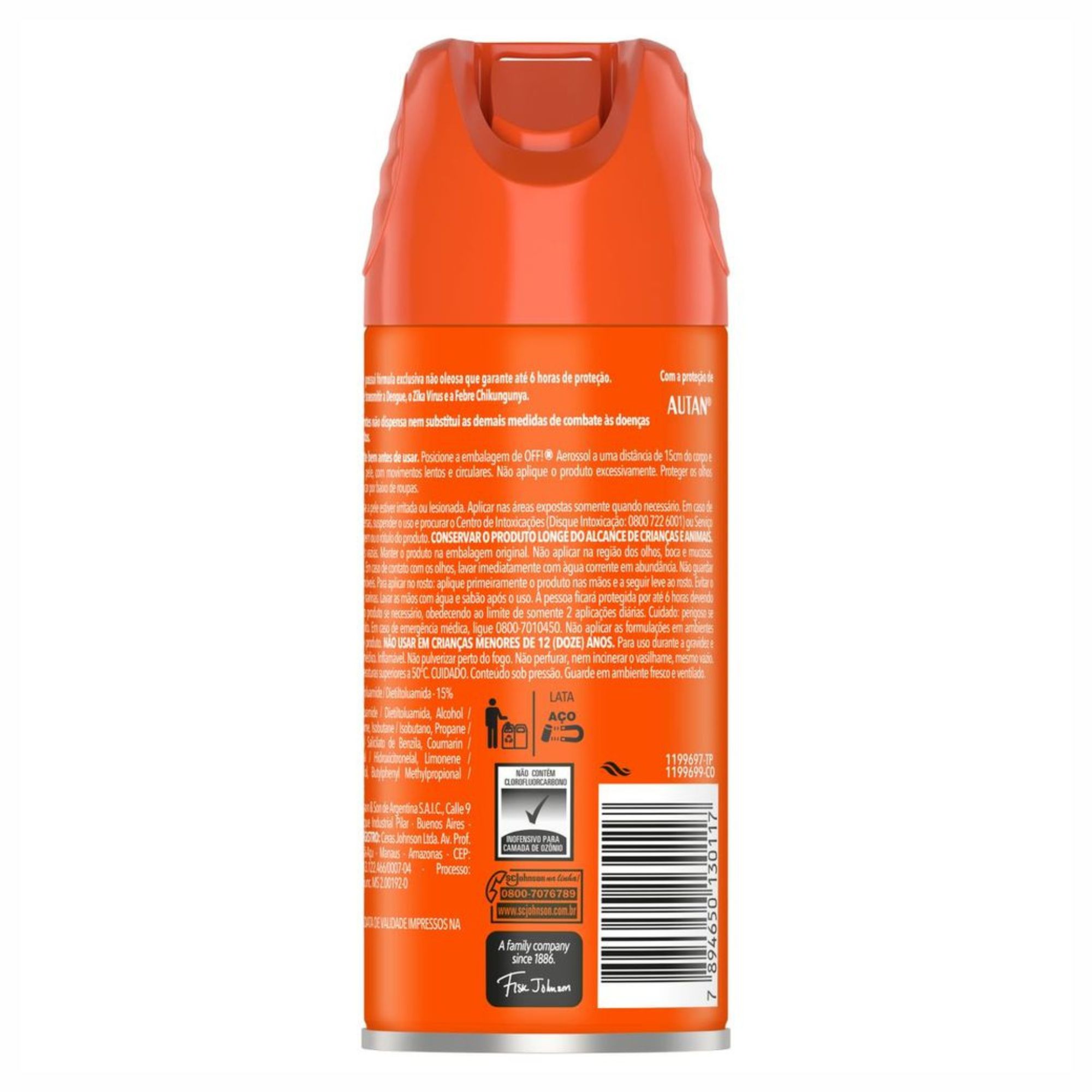 Encontraproduto.com.br - Repelente Off! Family Aerossol 165ml