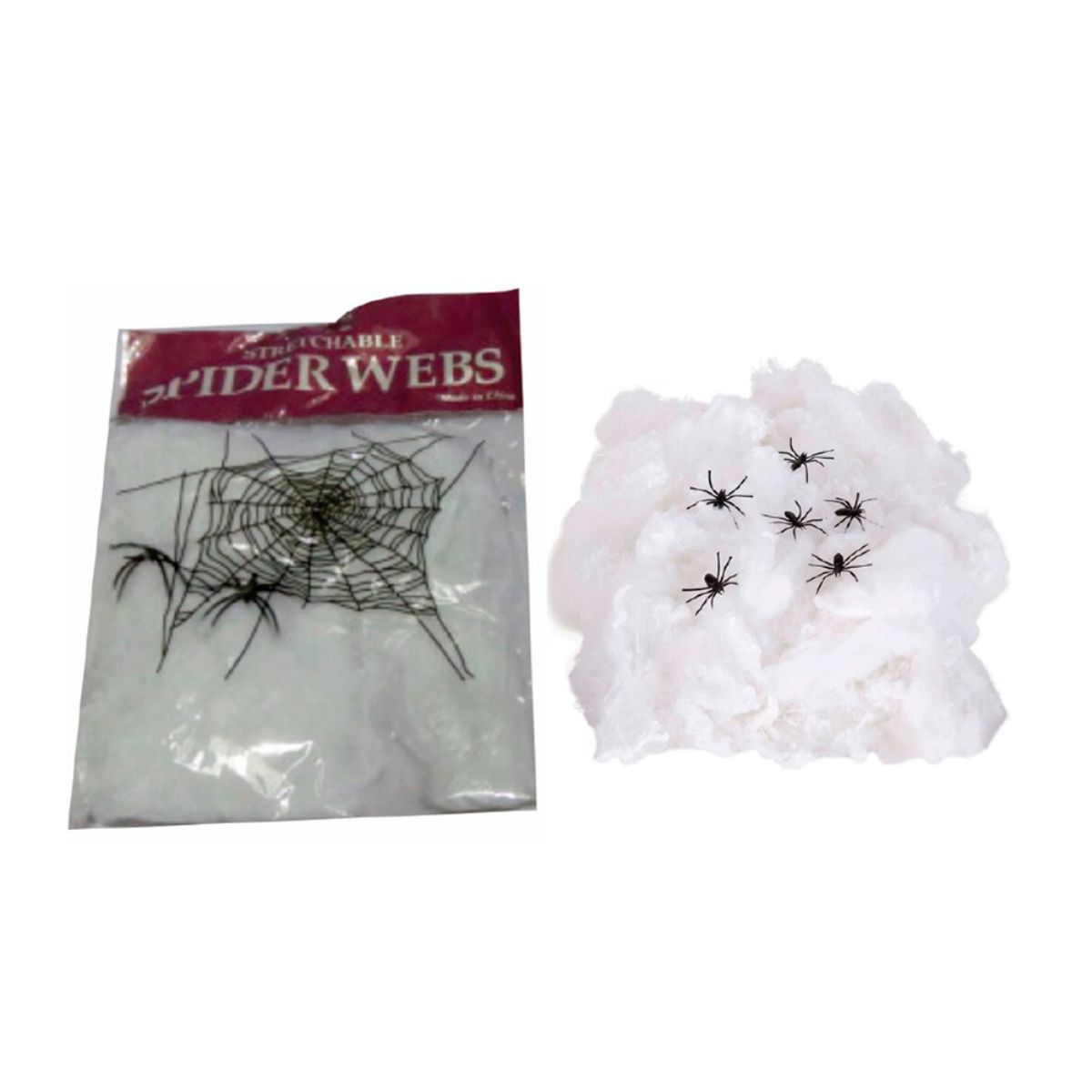 Encontraproduto.com.br - Teia de Aranha Silver Halloween Unidade