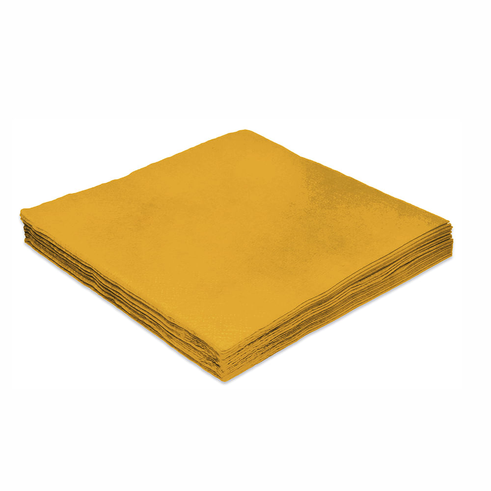 Encontraproduto.com.br - Guardanapo de Papel 24x24cm Amarelo - SilverFestas