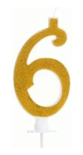 Encontraproduto.com.br - Vela Grande Glitter Número 7 Para Decorar E Iluminar Seu Bolo Com 10Cm Silver Festas
