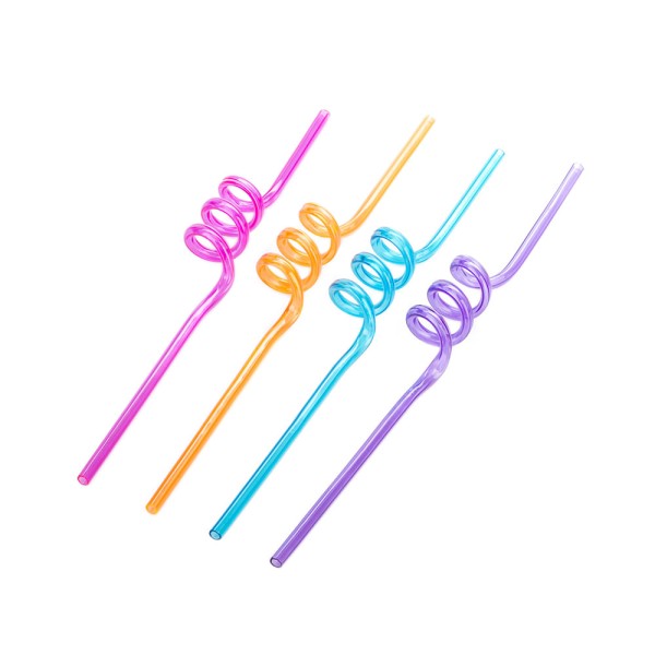 Encontraproduto.com.br - Canudo Espiral Rígido Cores Diversas SilverPlastic