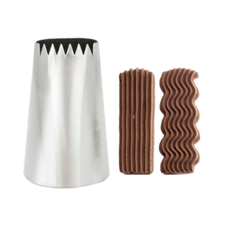 Encontraproduto.com.br - Bico de Confeitar Serra N#1D SilverChef