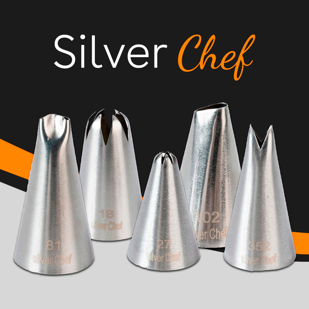 Encontraproduto.com.br - Bico de Confeitar Serra N#1D SilverChef
