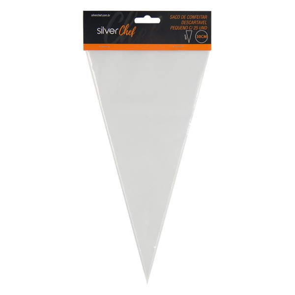 Saco De Confeitar Descartável Pequeno 25 Unidades SILVER CHEF