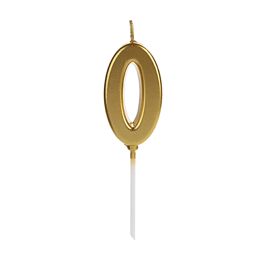 Vela Pick Número 0 SilverFestas
