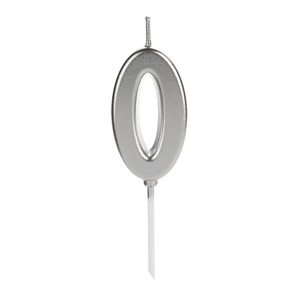 Vela Pick Número 0 SilverFestas