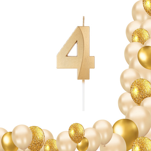 Encontraproduto.com.br - Vela de Aniversário Design Perolizada Branca Nº 3 - Silver Festas