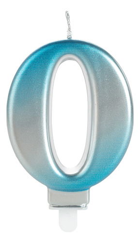 Encontraproduto.com.br - Vela Wave Número 2 Para Decorar E Destacar Seu Bolo Com 7Cm Silver Festas