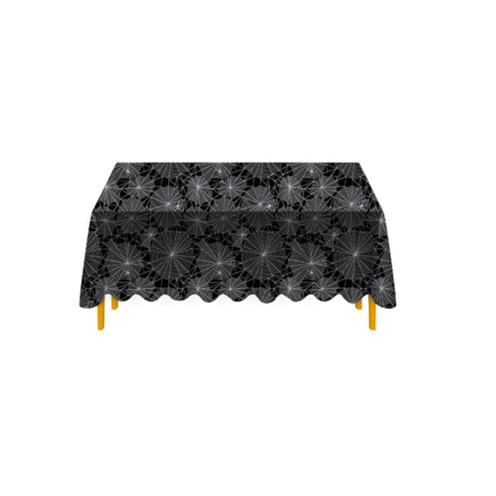 Toalha de Mesa Halloween Teia de Aranha