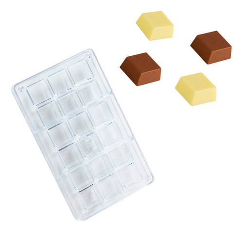 Encontraproduto.com.br - Molde Forma SilverChef Bombom Tradicionl 18 Cavidades