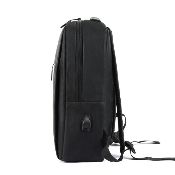 Encontraproduto.com.br - Mochila Preta Executiva para Notebook USB (Modelo:Júpiter)