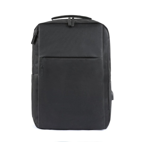 Encontraproduto.com.br - Mochila Preta Executiva para Notebook USB (Modelo:Júpiter)