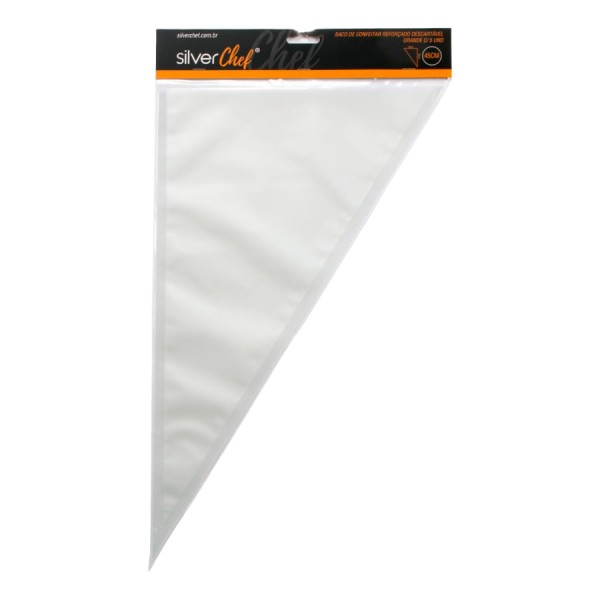Encontraproduto.com.br - Saco De Confeitar Descartável G 45X28cm 5 Unidades SILVER CHEF
