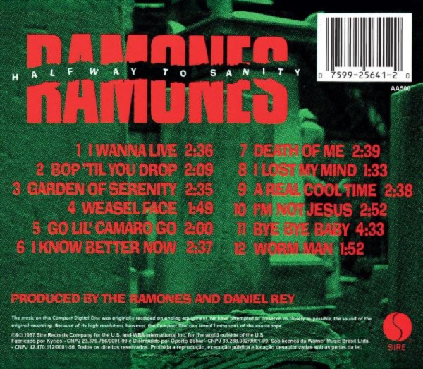 Encontraproduto.com.br - CD RAMONES - HALFWAY TO SANITY