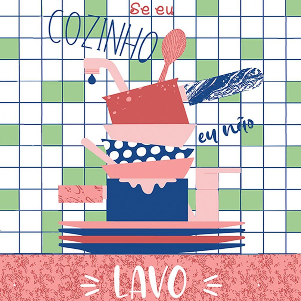 Encontraproduto.com.br - Pano De Copa Dizeres Camesa