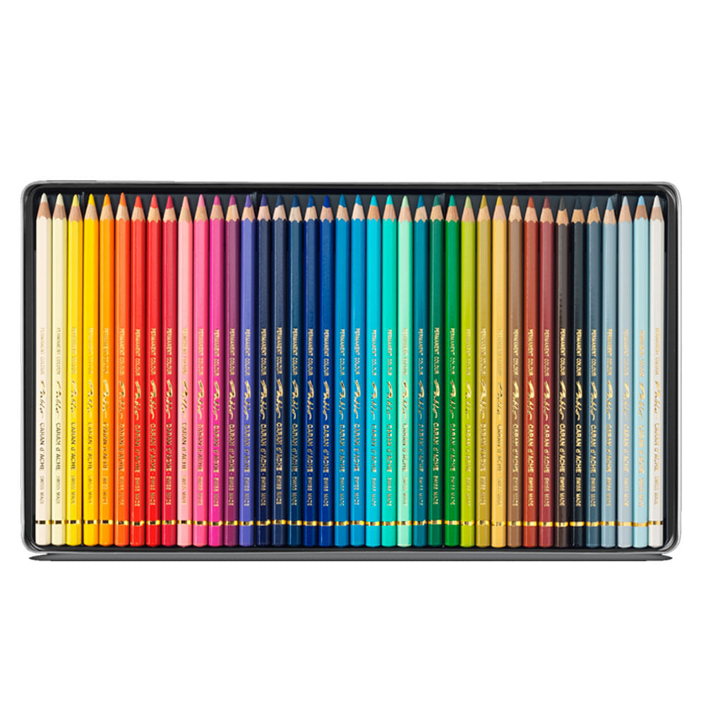 Encontraproduto.com.br - Kit Lápis de Cor Profissional com Estojo 40 peças, Creative Art Materials 666340