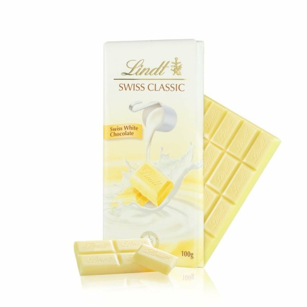 Encontraproduto.com.br - Chocolate Branco Swiss Classic Lindt 100g