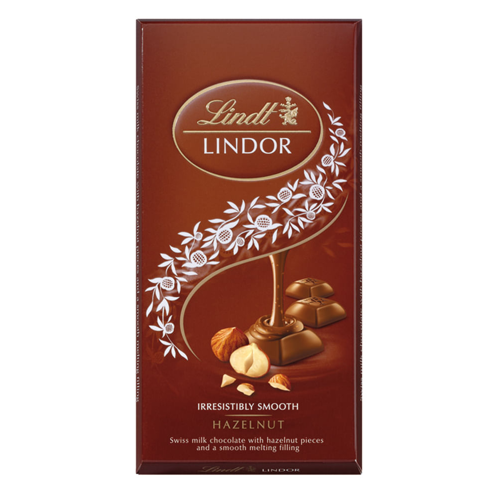 Encontraproduto.com.br - Chocolate em Barra  ao Leite com Avelã Lindt Lindor Singles Hazelnu Embalagem 100g