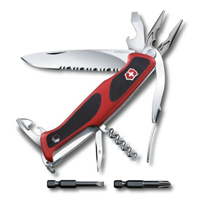 Encontraproduto.com.br - Canivete Victorinox Ranger Grip 174 Handyman Vermelho 0.9728.WC