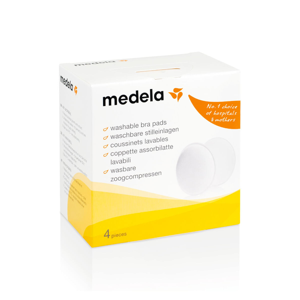 Encontraproduto.com.br - Protetores Absorventes de Seio Laváveis (4 uni) Medela