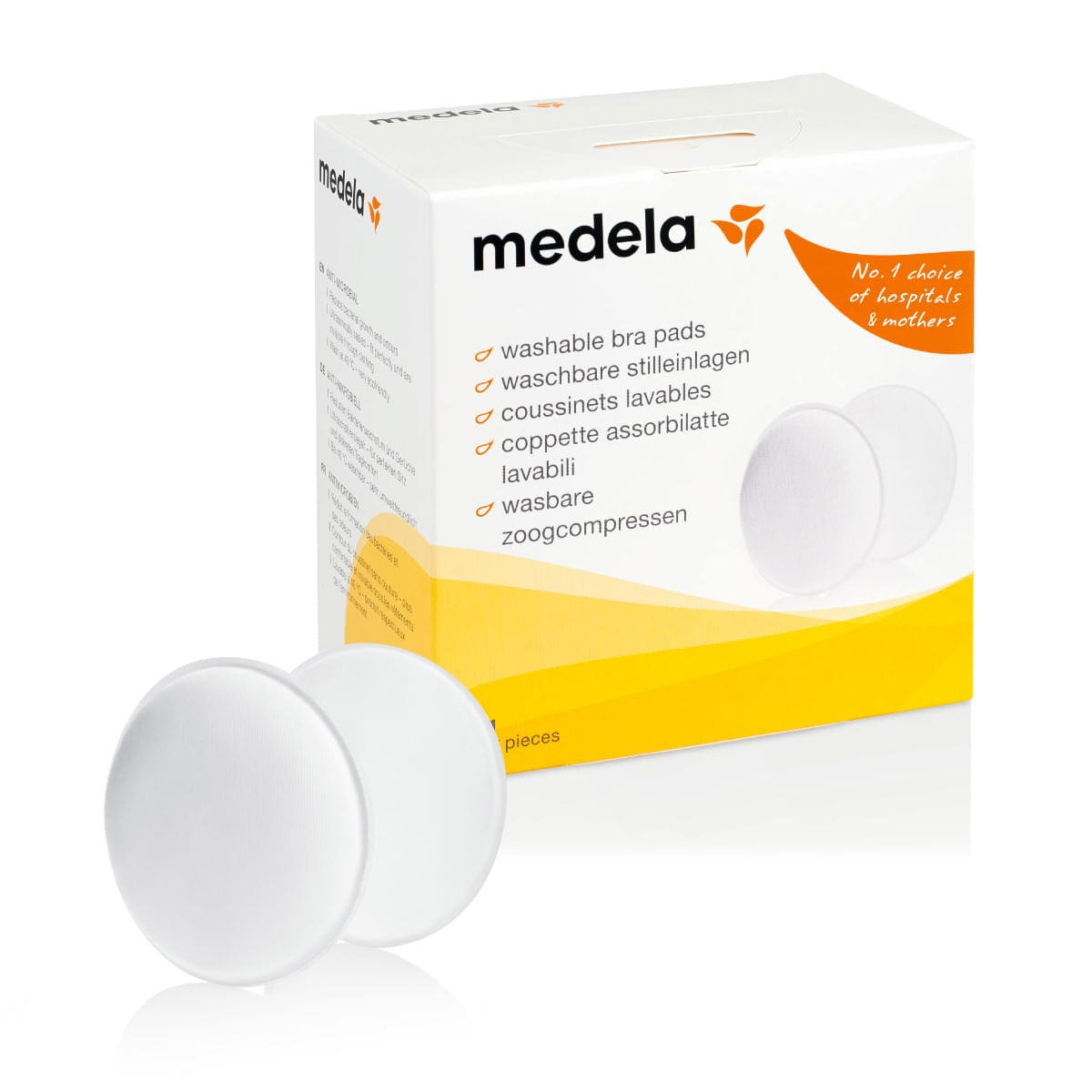 Encontraproduto.com.br - Protetores Absorventes de Seio Laváveis (4 uni) Medela