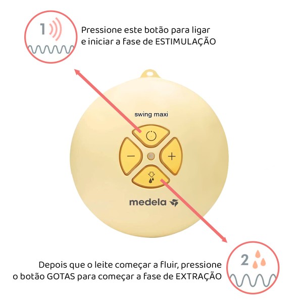 Encontraproduto.com.br - Extrator de Leite Elétrico Duplo Swing Maxi Flex - Medela