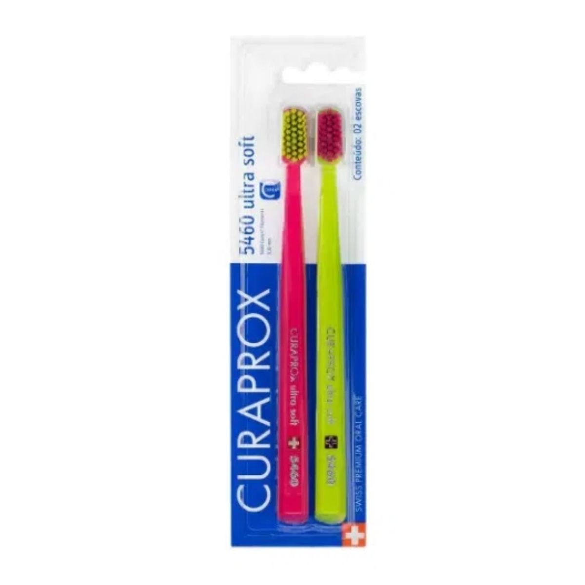 Encontraproduto.com.br - ESCOVA DE DENTE CURAPROX ULTRA SOFT 5460 CORES SORTIDAS 2 UNIDADES