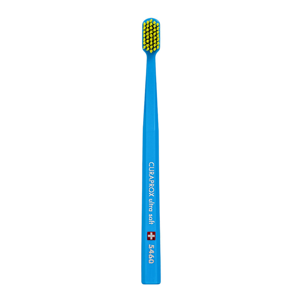 Encontraproduto.com.br - Ultra Soft CS5460B Turquesa e Amarelo Curaprox - Escova Dental