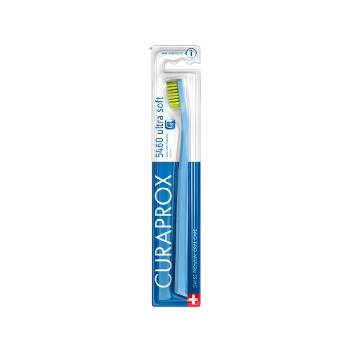 Encontraproduto.com.br - Ultra Soft CS5460B Turquesa e Amarelo Curaprox - Escova Dental