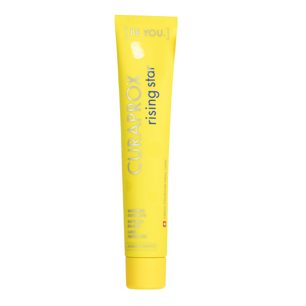 Encontraproduto.com.br - Curaprox BE YOU RISING STAR Amarelo Pasta Dental 90ml
