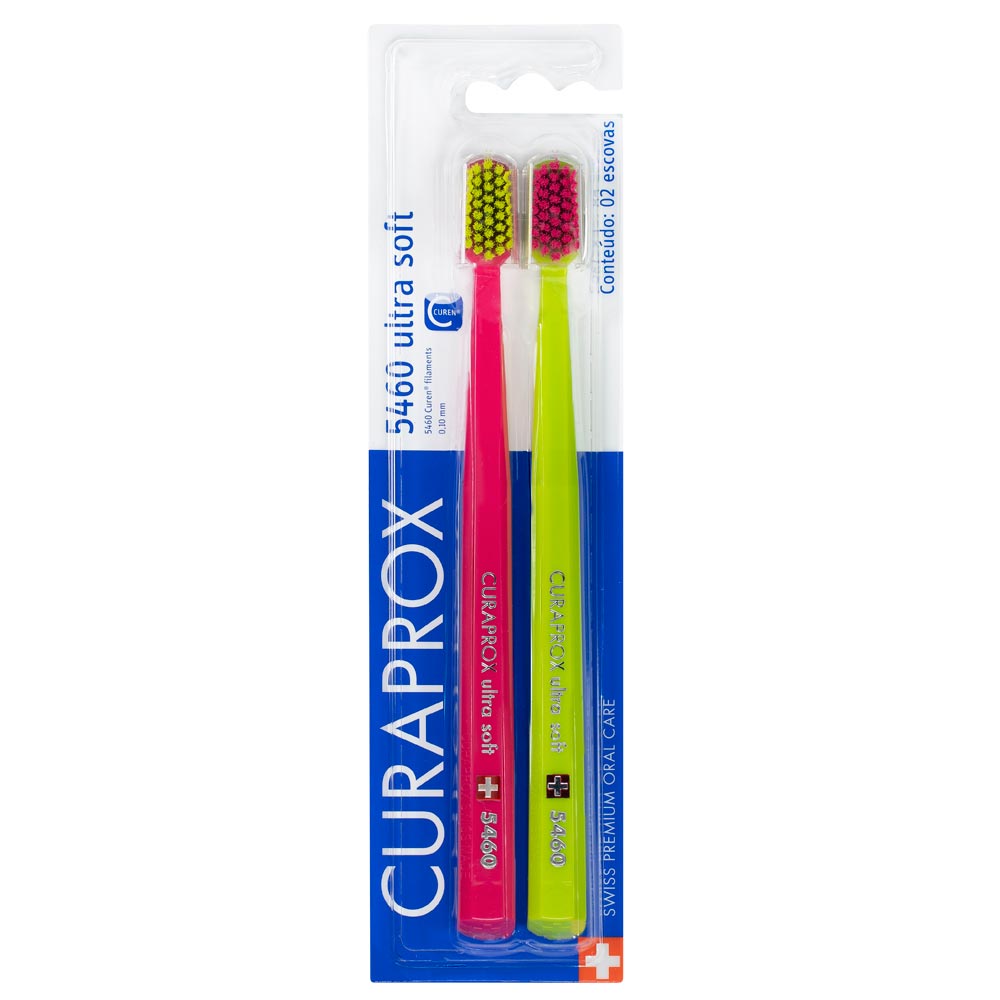 Encontraproduto.com.br - Escova Dental Curaprox Ultra Soft Duo Especial Edition CS5460d 2 Unidades
