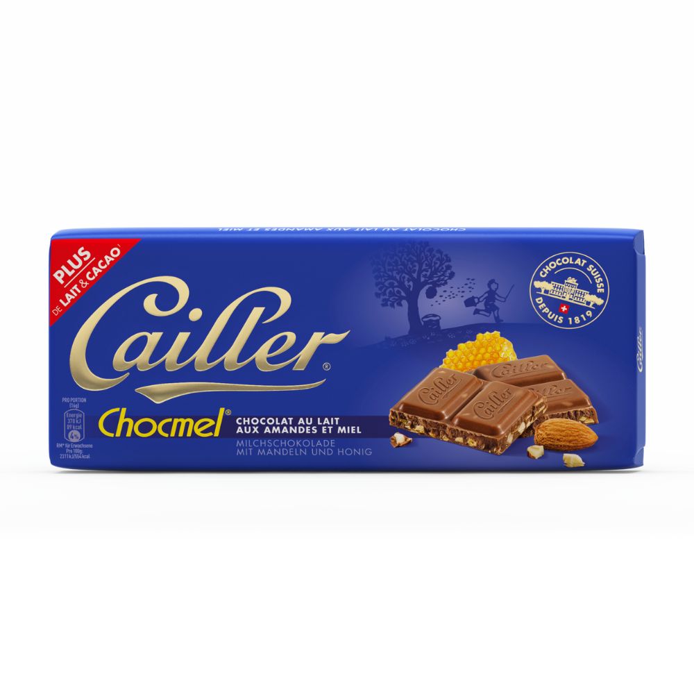 Encontraproduto.com.br - Chocolate ao Leite Com Amêndoas e Mel Cailler 100g
