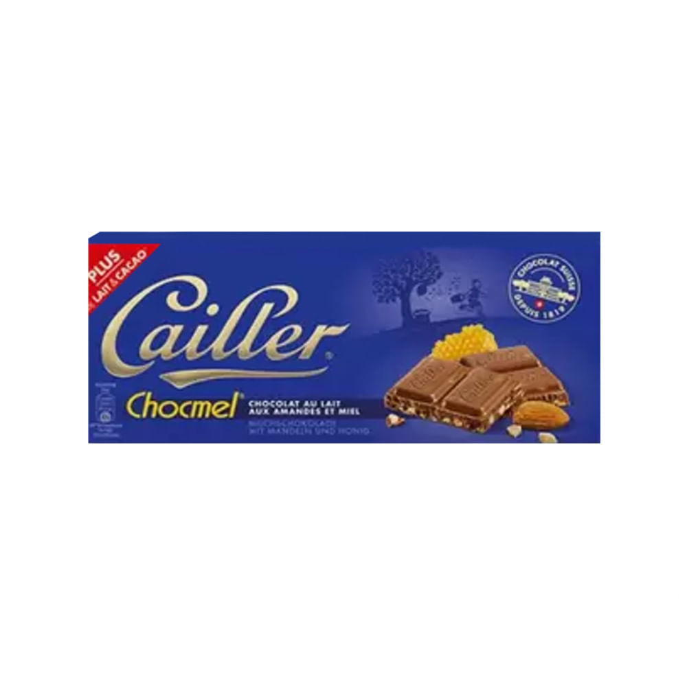 Encontraproduto.com.br - Chocolate ao Leite Com Amêndoas e Mel Cailler 100g