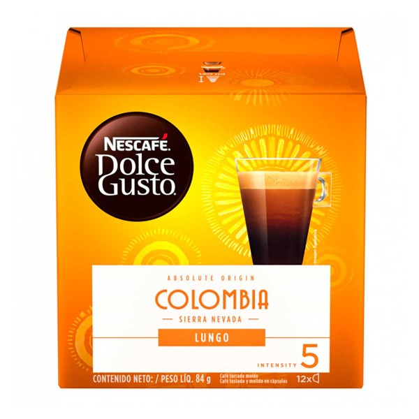 Encontraproduto.com.br - Nescafé Dolce Gusto Absolute Origin Colômbia Sierra Nevada Lungo Com 12 Cápsulas 84g